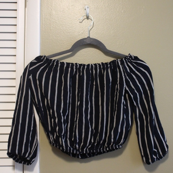 Brandy Melville Tops - Brandy Melville Off-the-Shoulder Crop Top